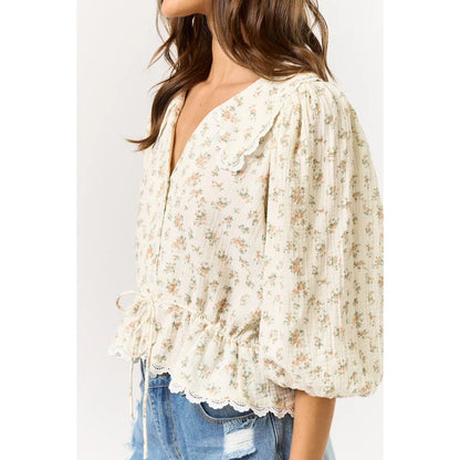 Flirty Floral Top