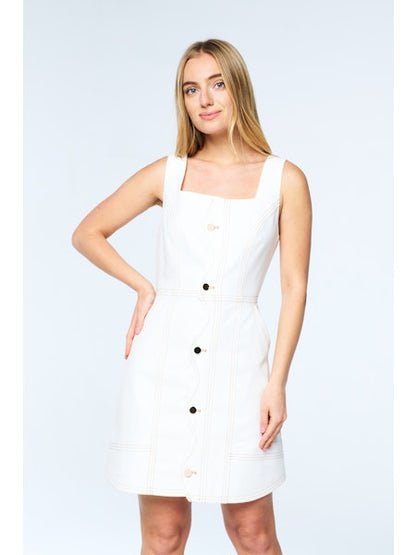 Alanni Scalloped Front Mini Dress