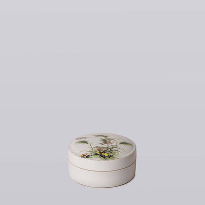 Famille Ware Porcelain Geese Ink Box