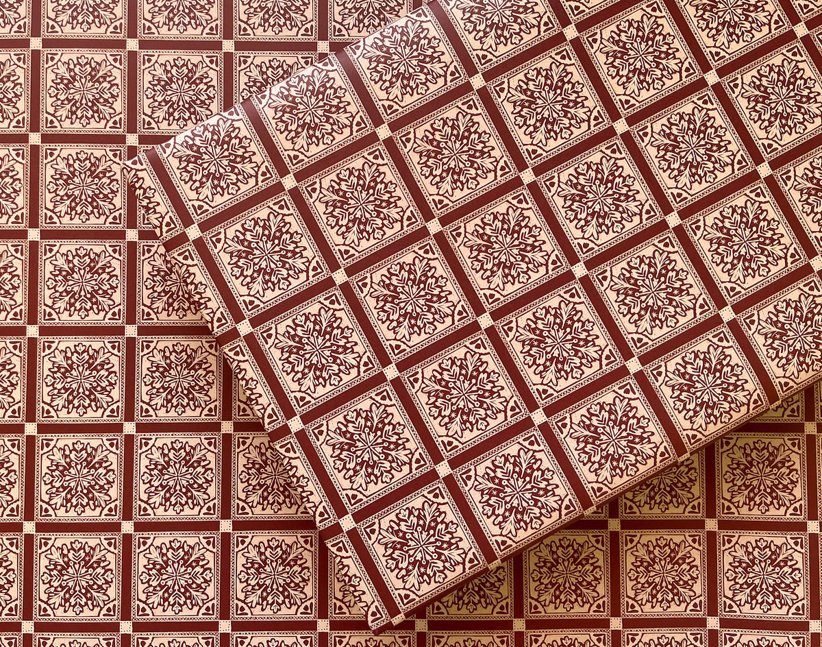 Chateau Rouge Gift Wrap: Roll of 3 Sheets