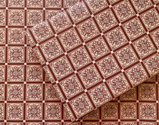 Chateau Rouge Gift Wrap: Roll of 3 Sheets