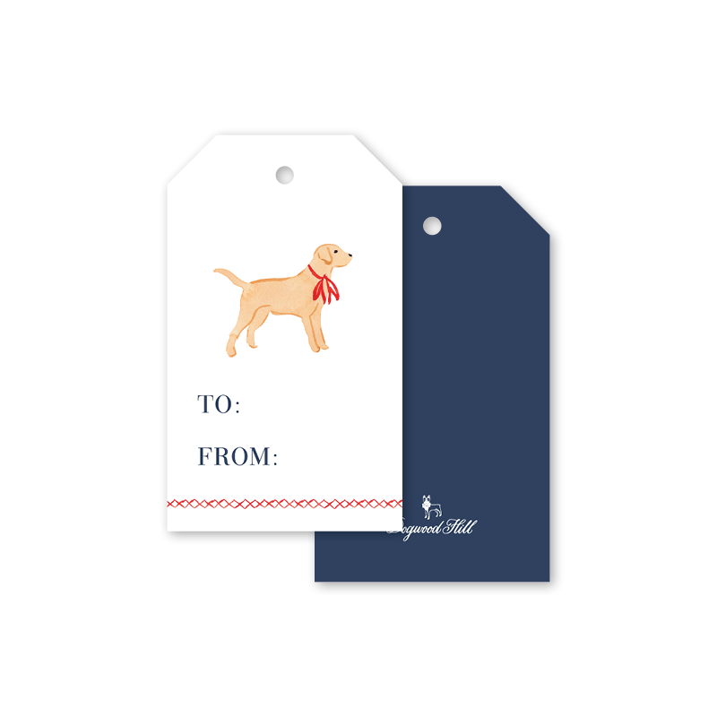 Golden Retriever Christmas Gift Tags