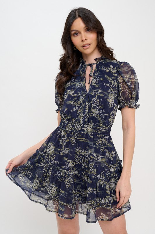 Blue Meadow Mini Dress