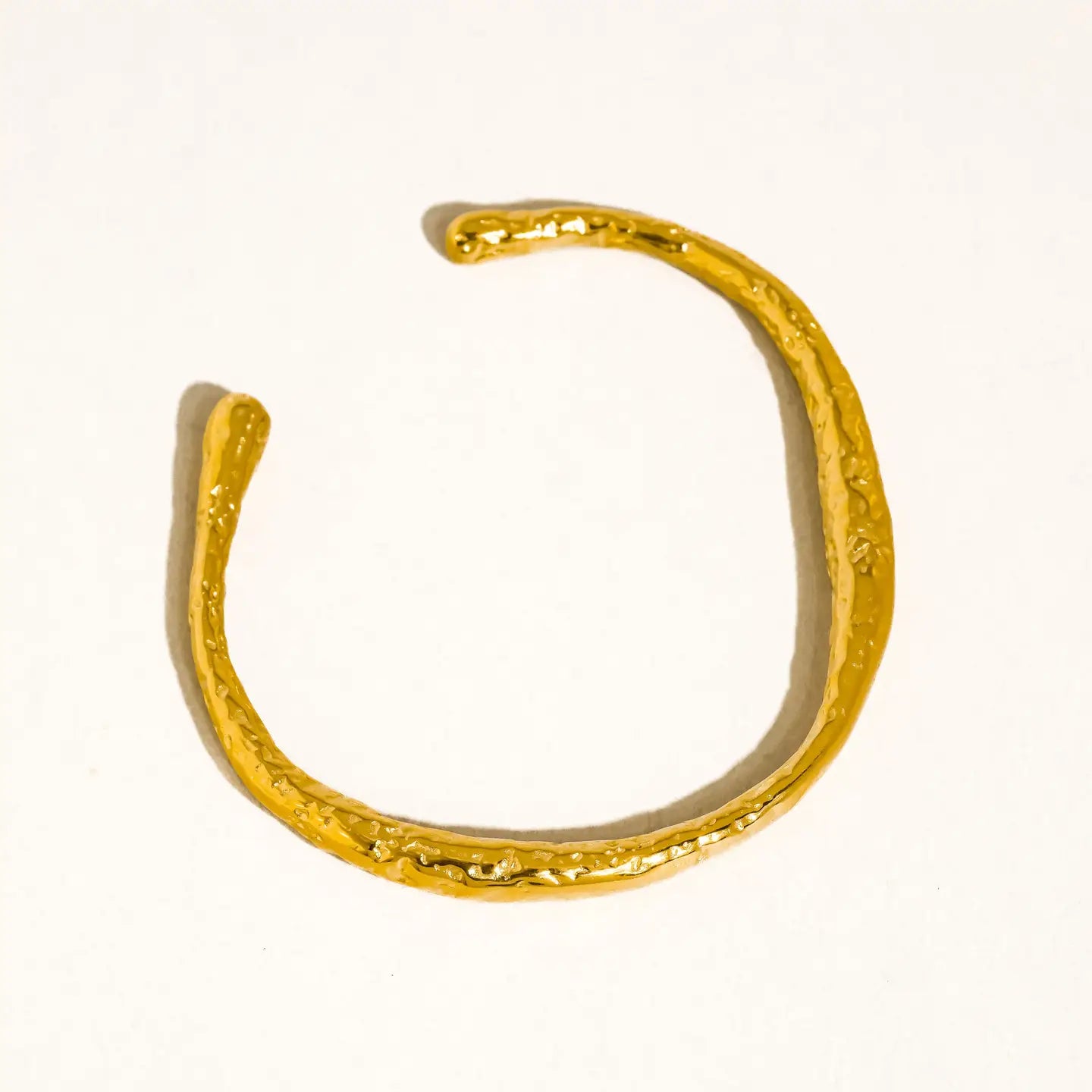 The Riley Textured Open Cuff Bracelet