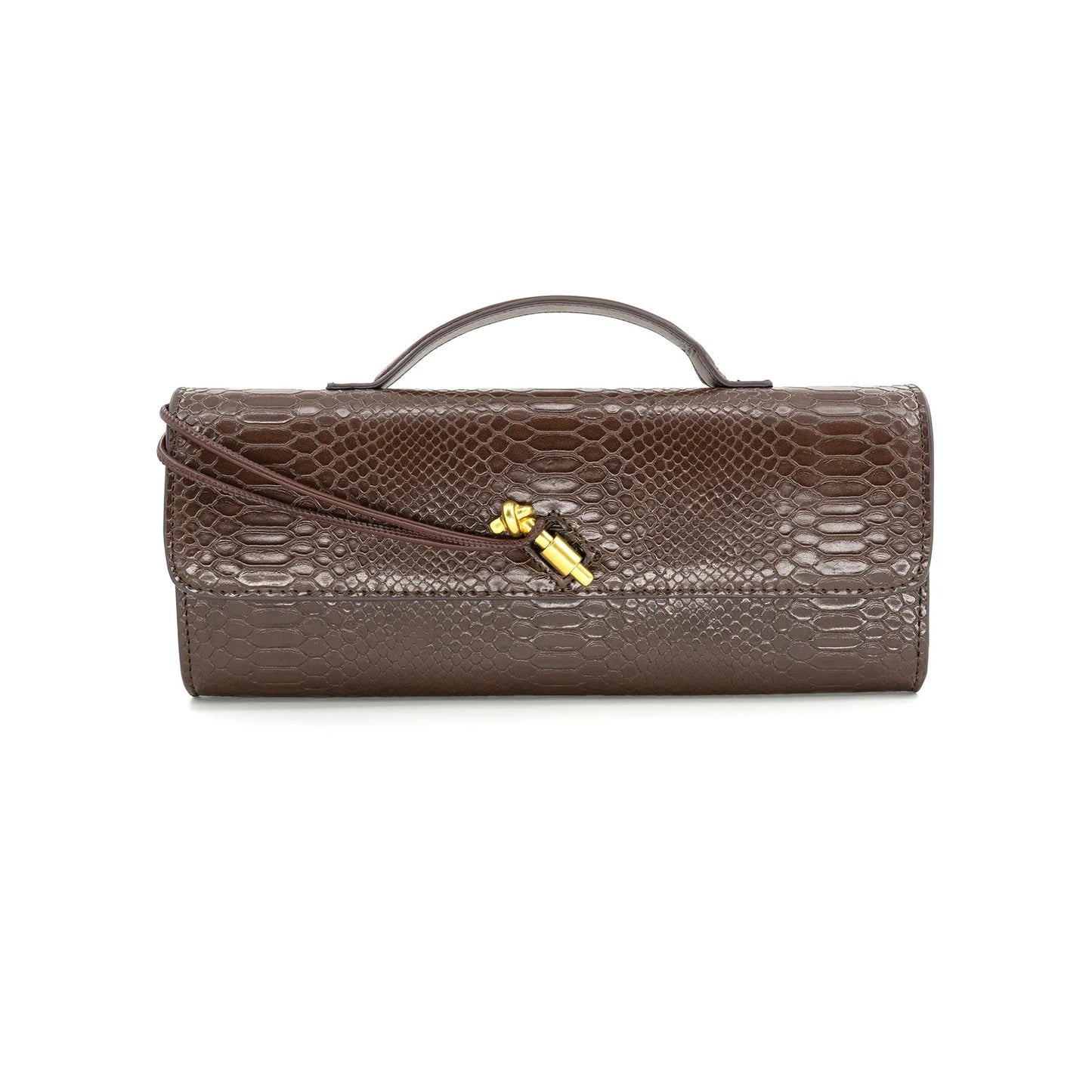 Chocolate Embossed Mini Bag