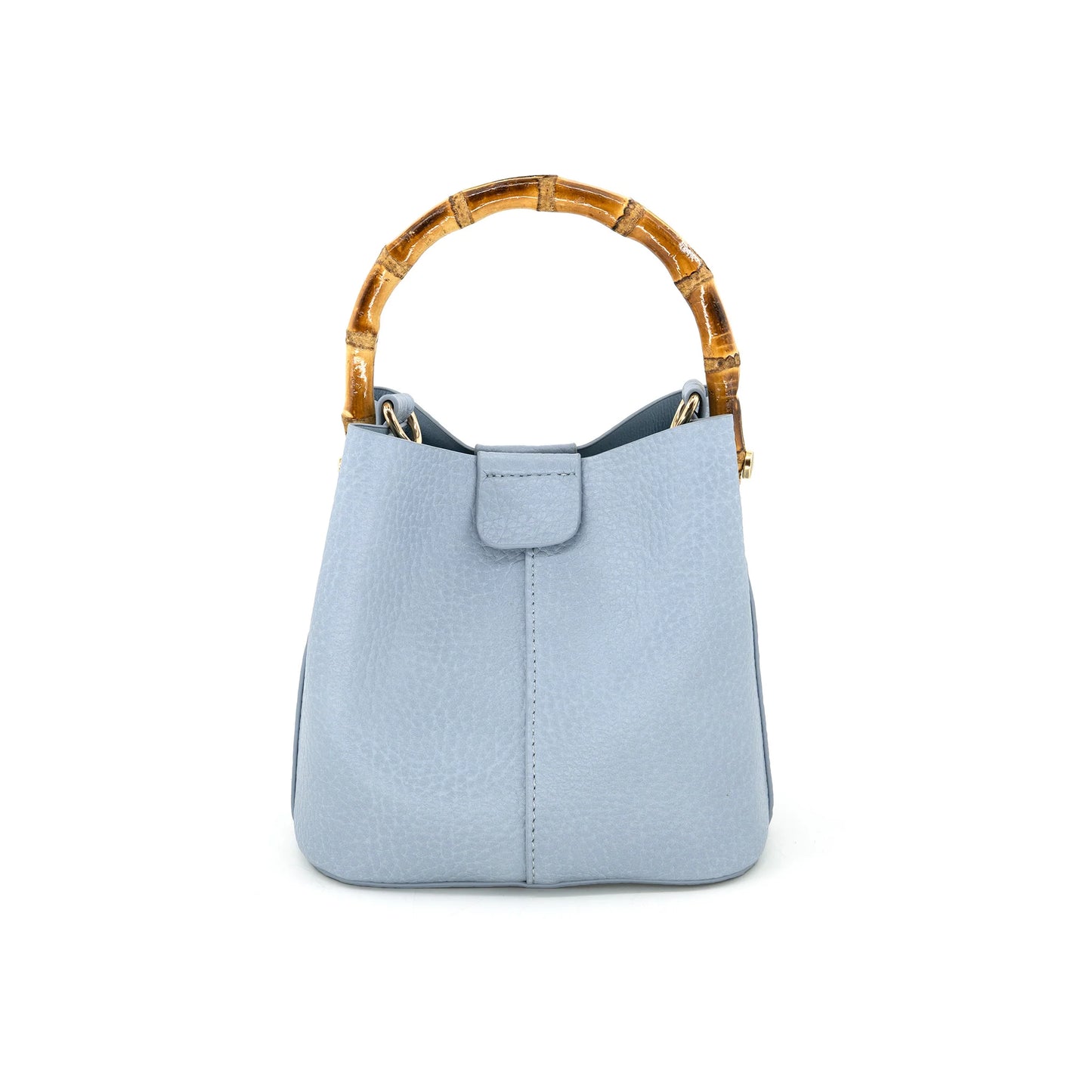 Seabreeze Blue Bamboo Handle Bag