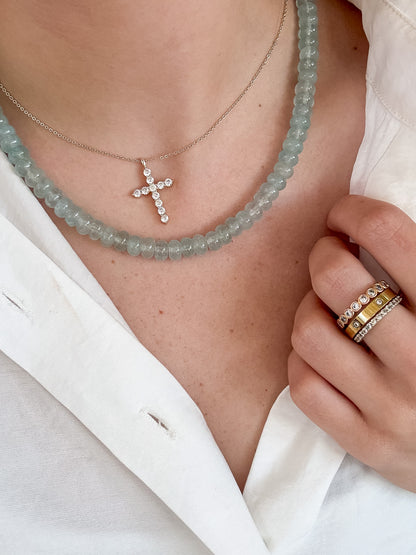 Sea-Glass Blue Candy Necklace