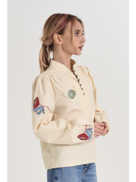 Emmy Embroidered Parkscape Top