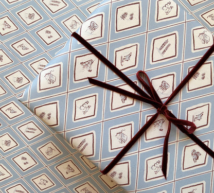 Apres Argyle Gift Wrap: Roll of 3 Sheets