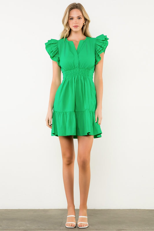 Emerald Hour Mini Dress