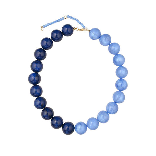two tone blue and light blue necklace