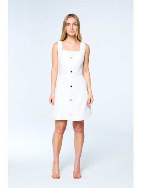 Alanni Scalloped Front Mini Dress