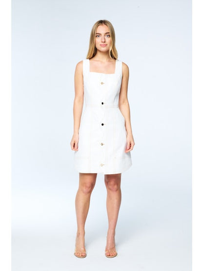 Alanni Scalloped Front Mini Dress