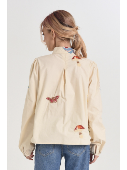 Emmy Embroidered Parkscape Top