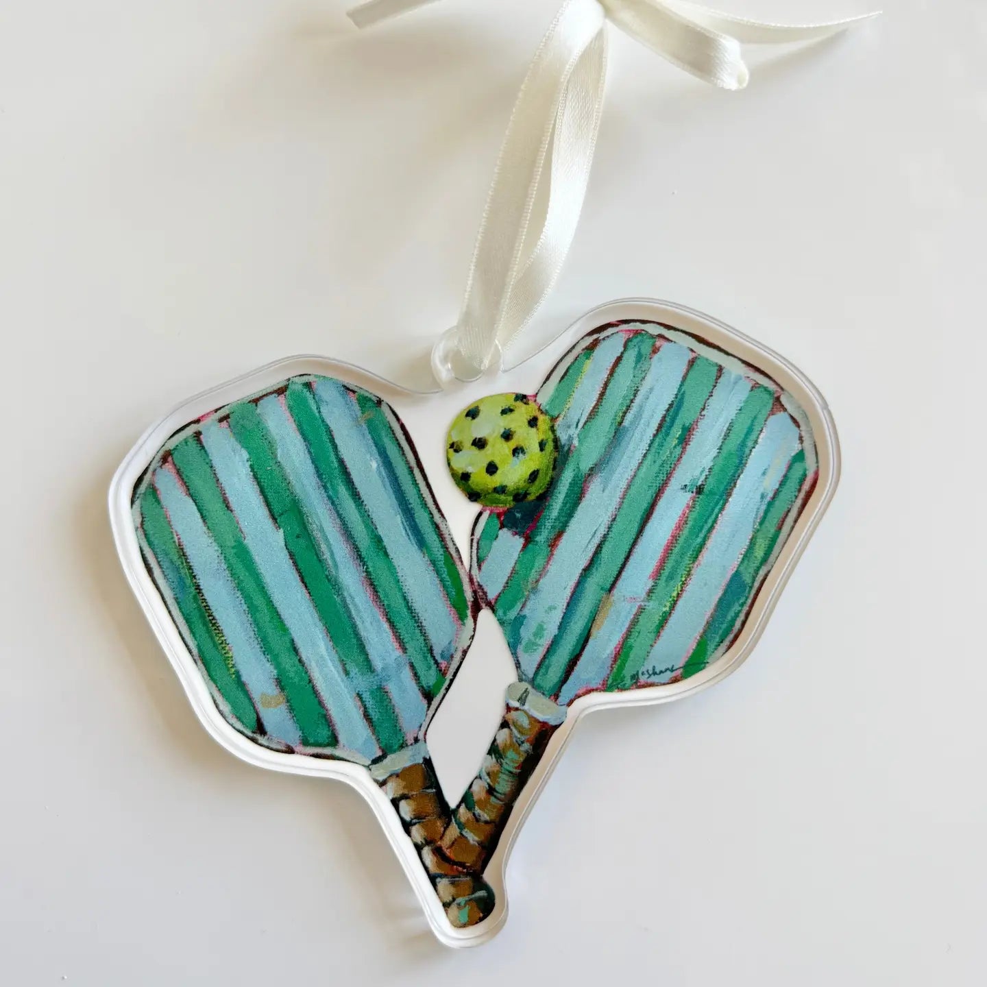 Pickleball Acrylic Ornament