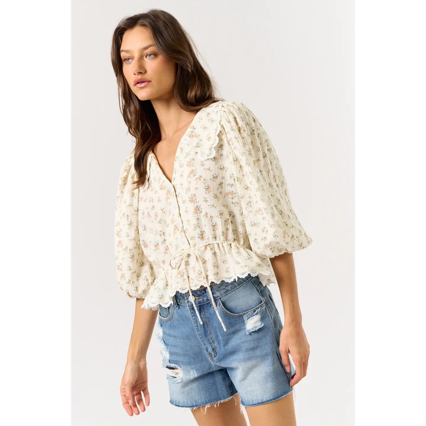 Flirty Floral Top