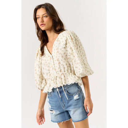 Flirty Floral Top