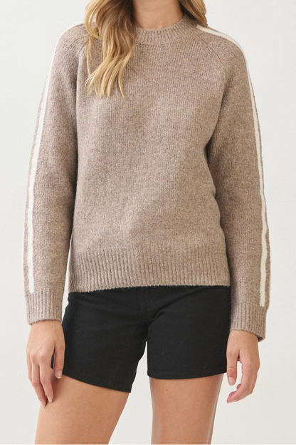 The Hadley Stripe Sleeve Sweater