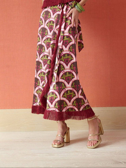 Brooks Avenue Cooper Wrap Skirt – Berry Vine