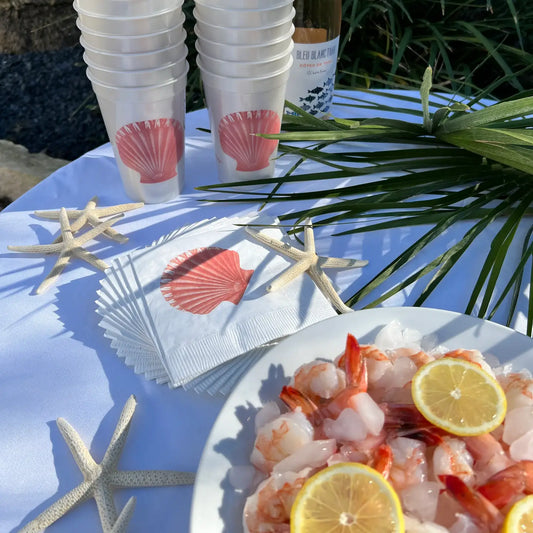 Scallop Beverage Napkins