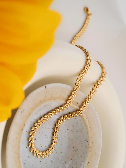 Valerie Wheat Chain Necklace
