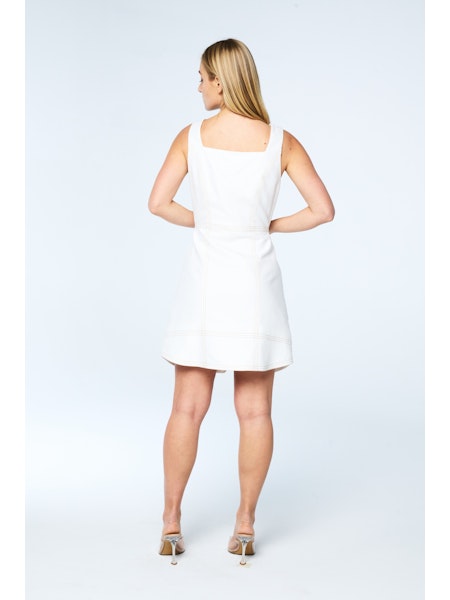 Alanni Scalloped Front Mini Dress