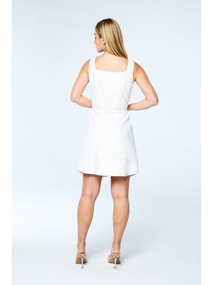 Alanni Scalloped Front Mini Dress