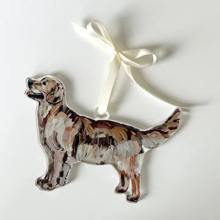 Acrylic Golden Retriever Ornament