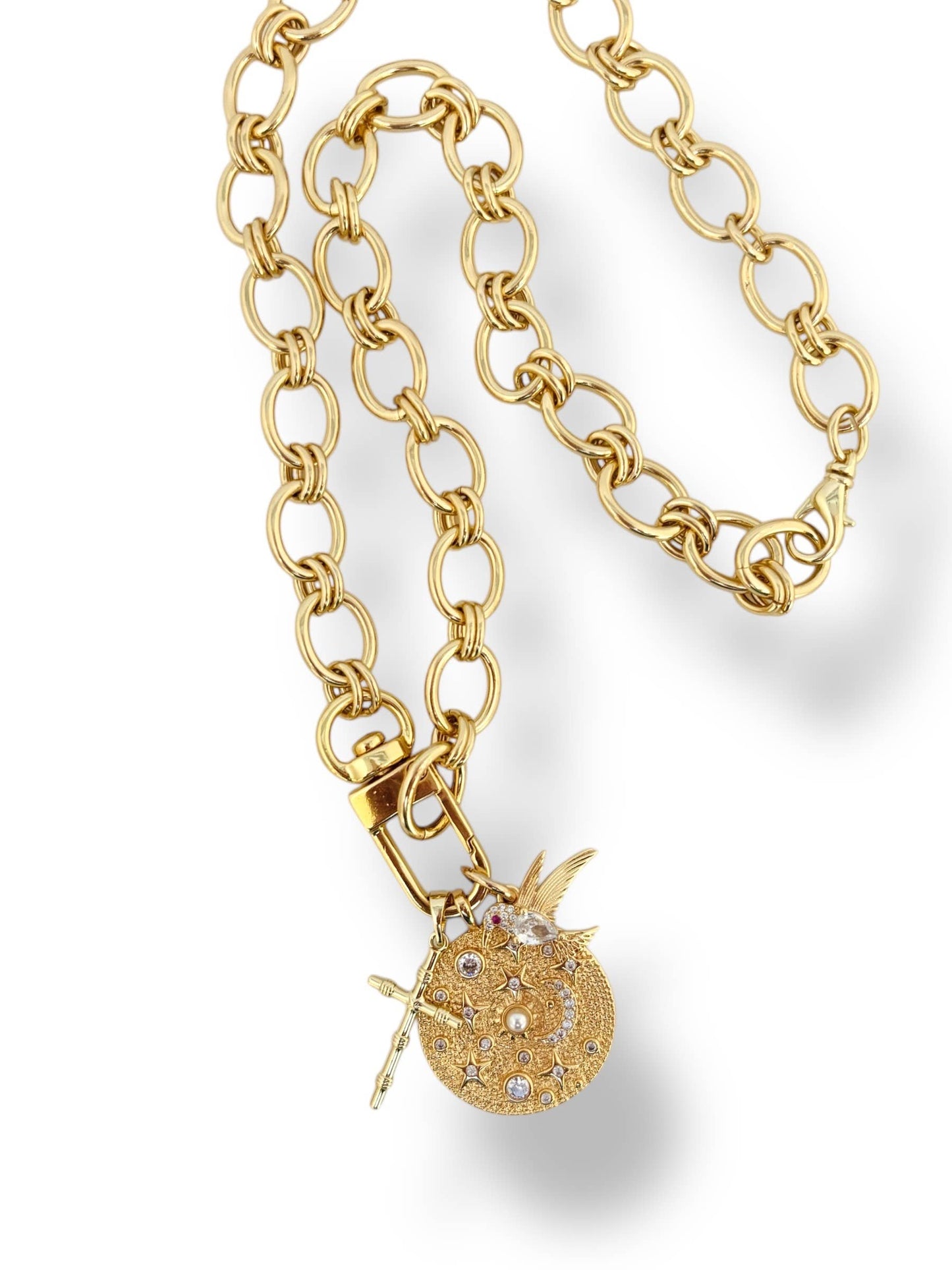 Interlocking Chain Necklace: 20"