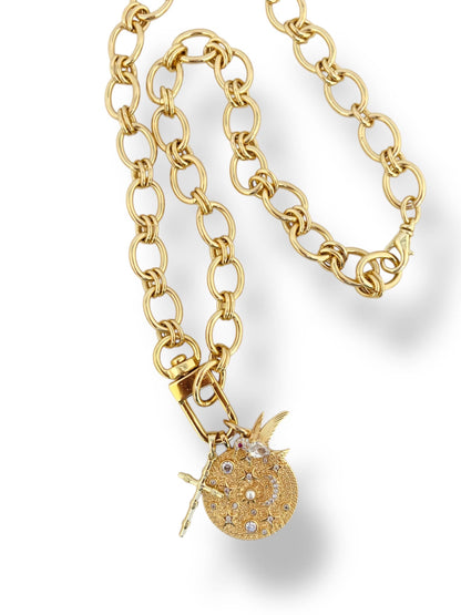 Interlocking Chain Necklace: 20"