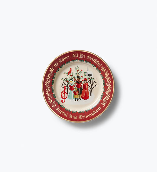 O Come All Ye Faithful Porcelain Dessert Plate