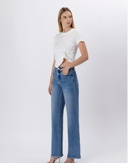 Super High Rise Baggy Wide Leg Jeans