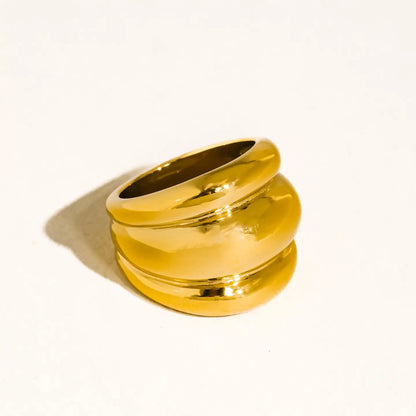 Daelen Gold Dome Statement Ring