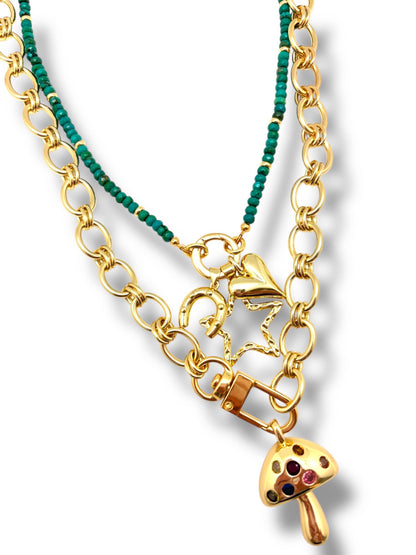 Interlocking Chain Necklace: 20"