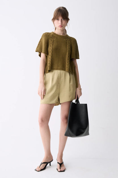 Wild Olive Knit Top