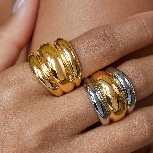 Daelen Gold Dome Statement Ring