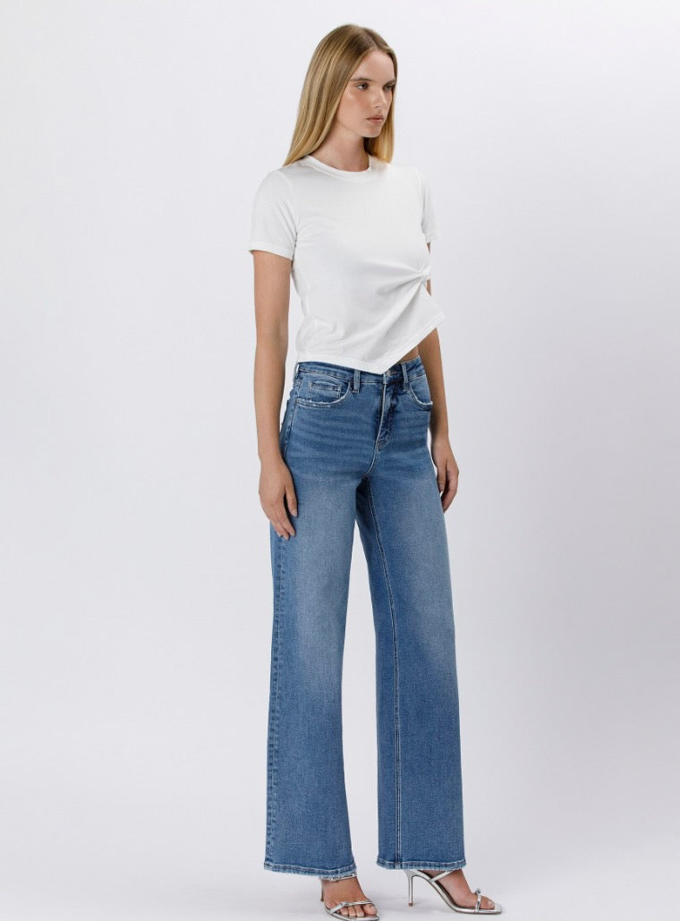 Super High Rise Baggy Wide Leg Jeans