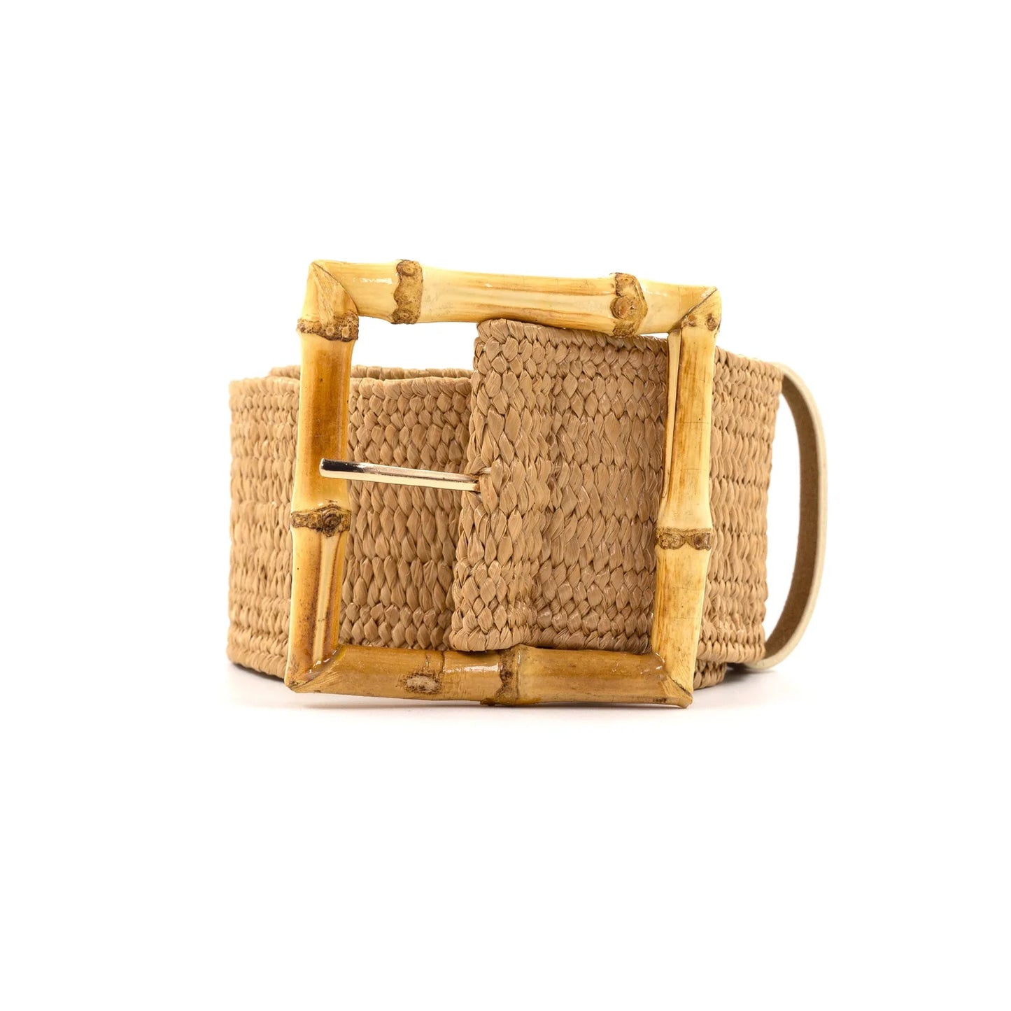 Bamboo Buckle Woven Belt