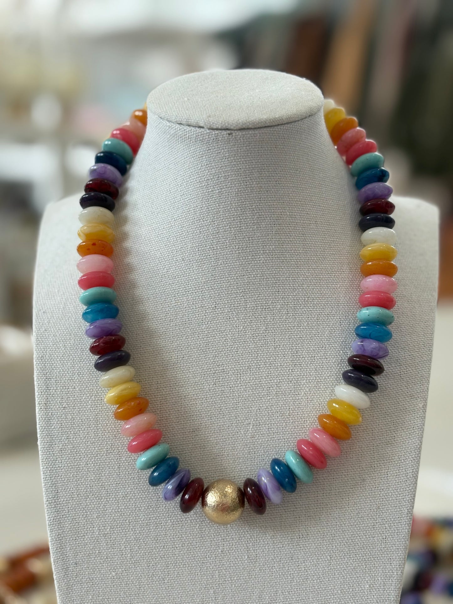 Color Pop Beaded Necklace