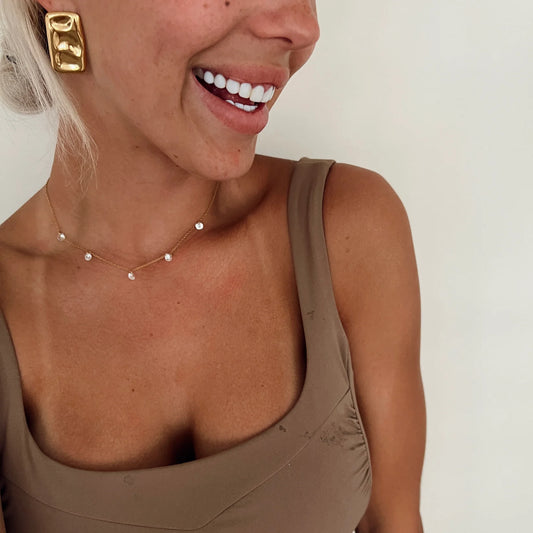 Clear Crystal Necklace