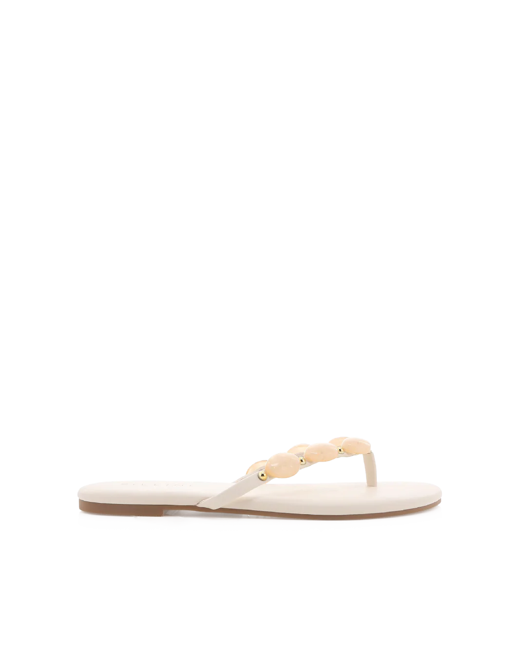 The Isla Beaded Sandal in Ivory