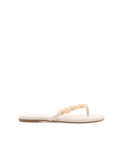 The Isla Beaded Sandal in Ivory