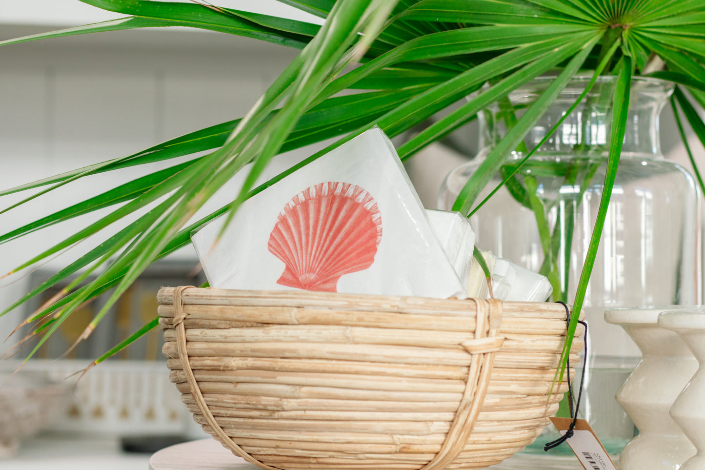 Scallop Beverage Napkins