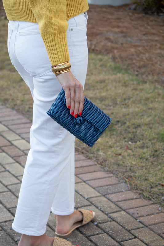 Whispering Blue Clutch
