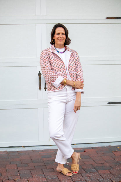 Birdie Jacket- Peony Punch