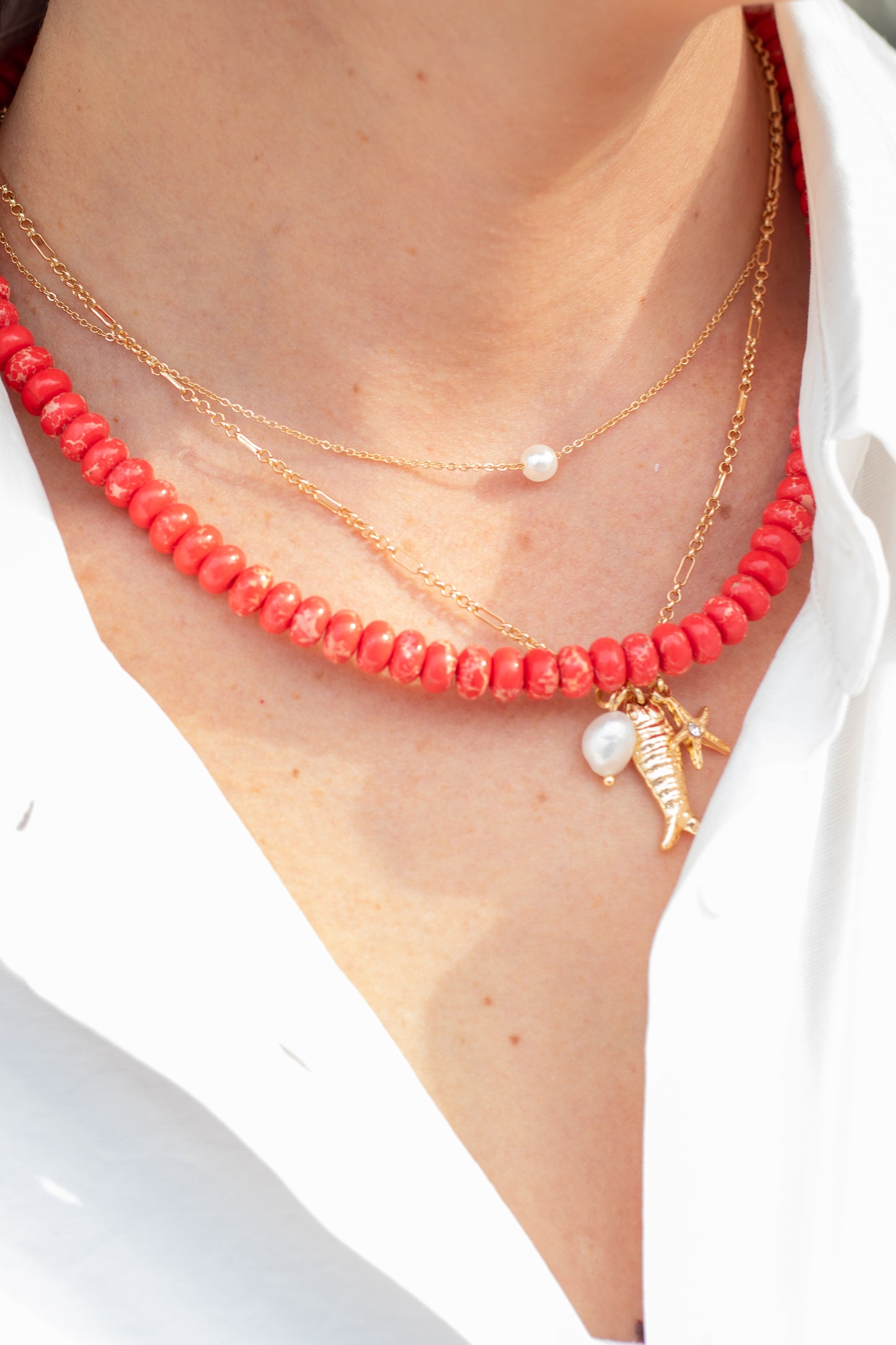 Poppy Red Candy Necklace