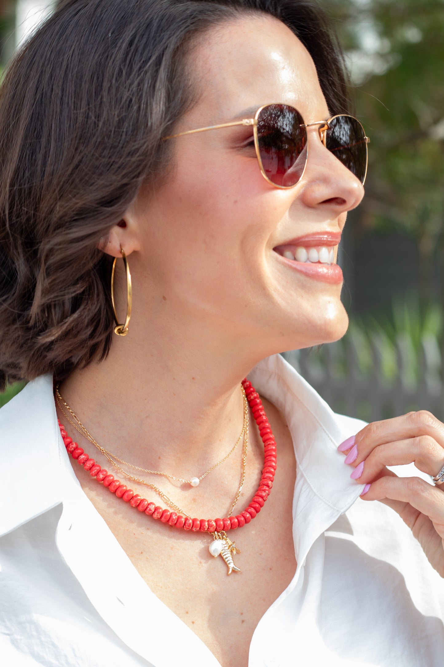 Poppy Red Candy Necklace