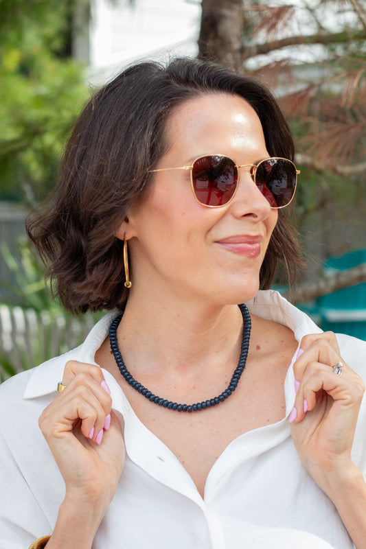 Slate Blue Candy Necklace
