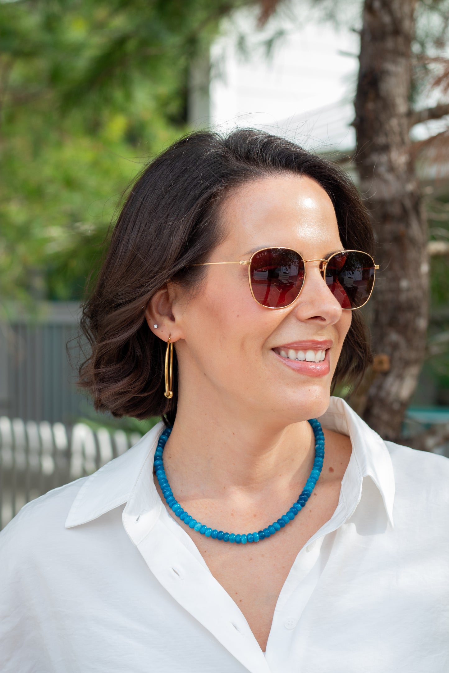Cerulean Breeze Candy Necklace