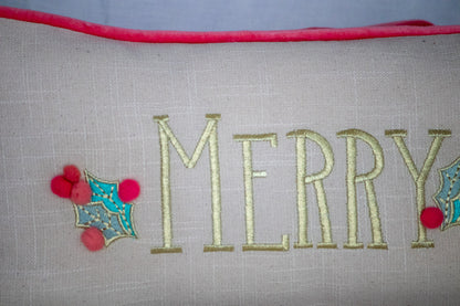 "Merry" Christmas Pillow